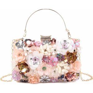 Colorful Rhinestone Clutch Purses: